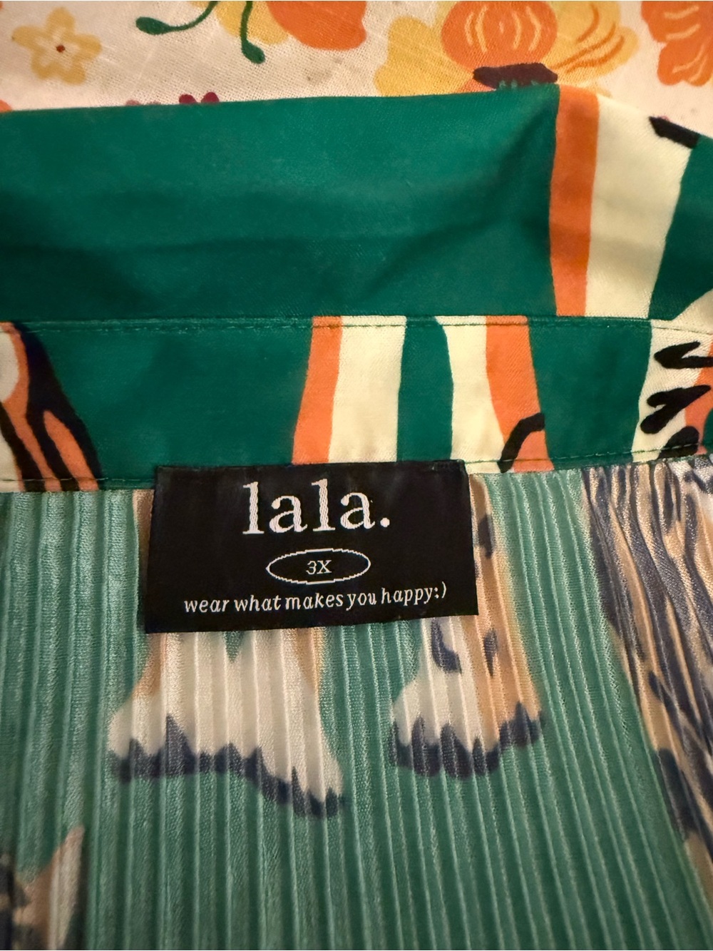 Dressed in LaLa Green Tiger Print Button-Front Maxi Dress - Picture 4 of 5